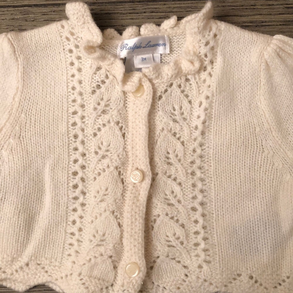 Ralph Lauren Crop Cardigan Sweater